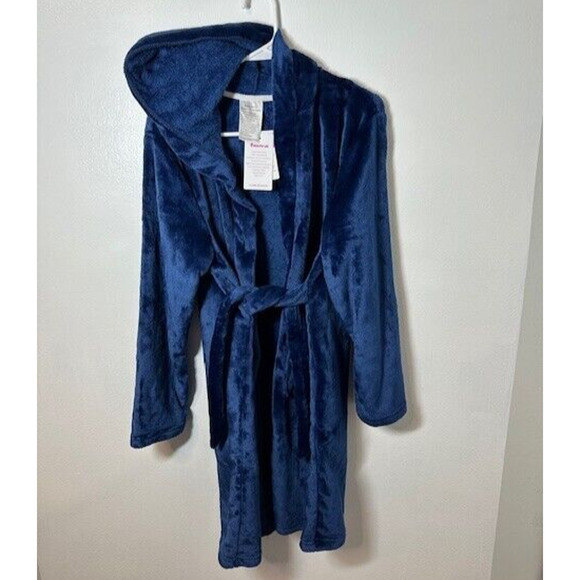 NWT Best For All Kids super Soft Long Sleeve Hooded Robe Pockets SZ 13-14 yrs - Picture 1 of 5